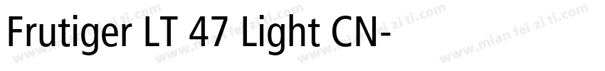 Frutiger LT 47 Light CN字体转换